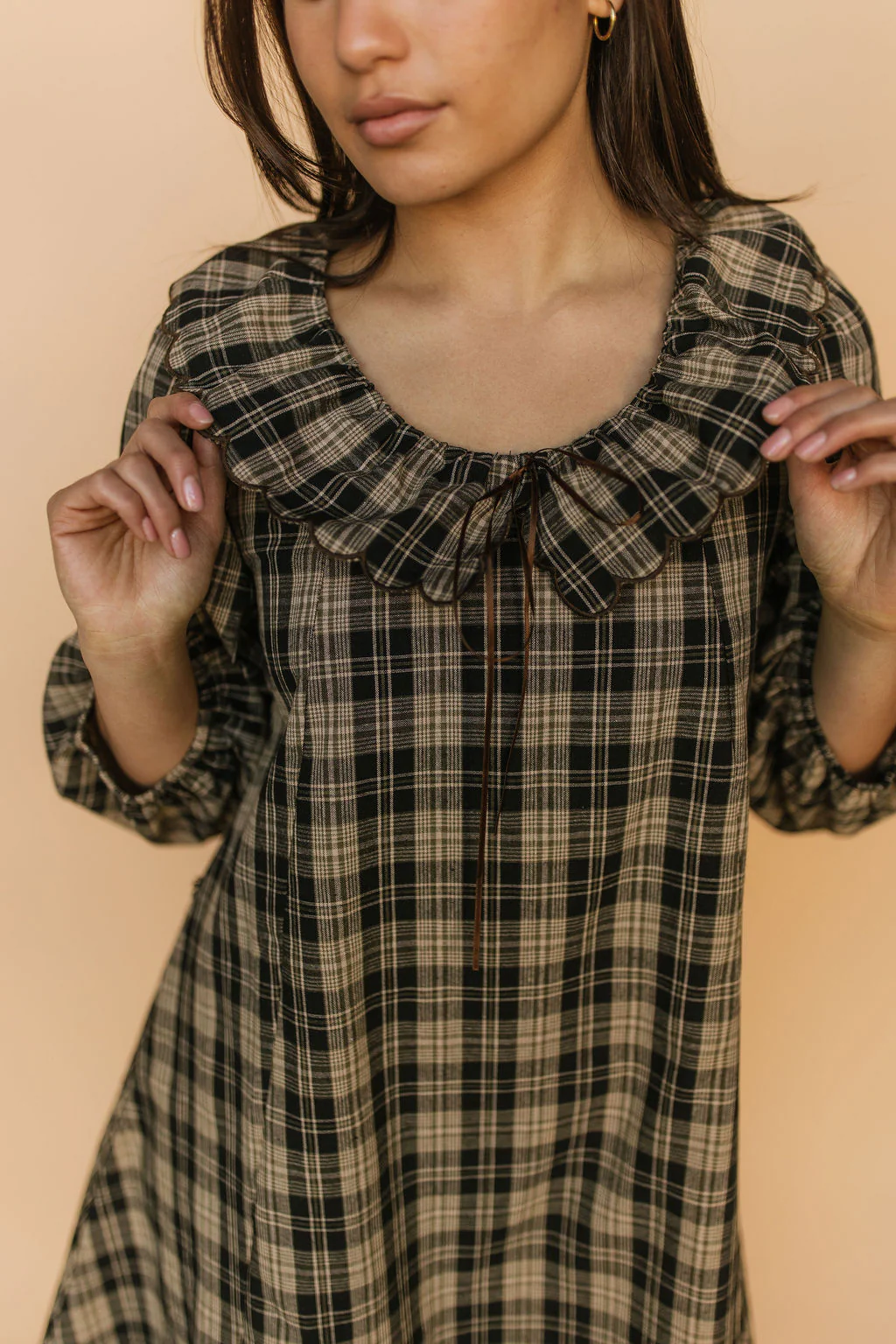 Madison Plaid Shift Dress - Image 3