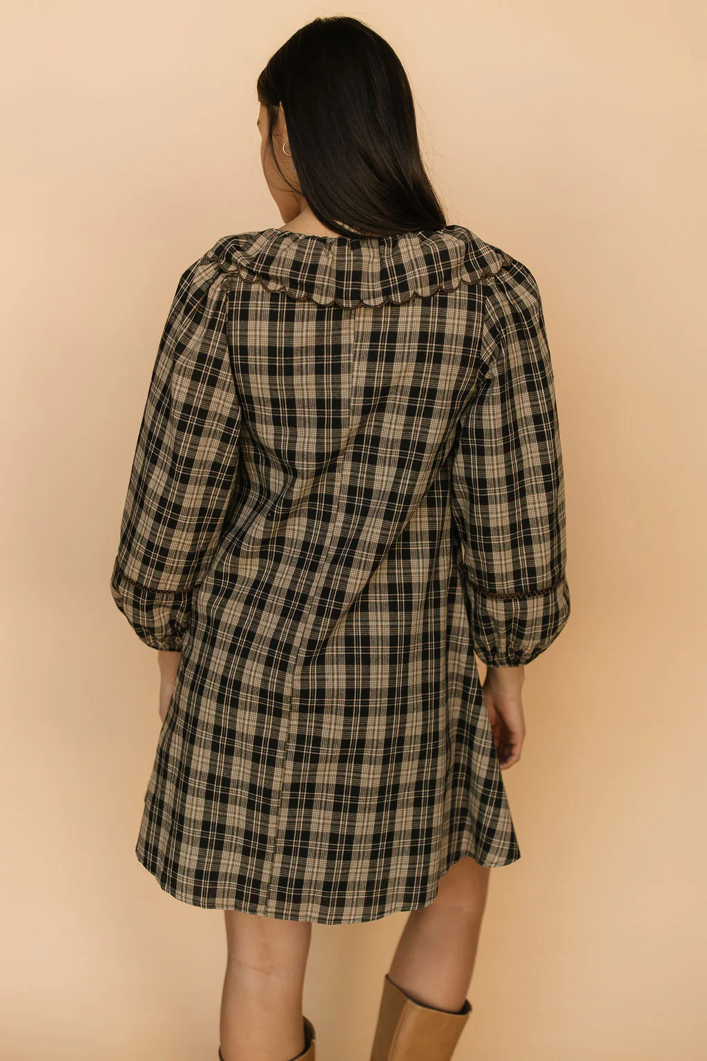 Madison Plaid Shift Dress - Image 5