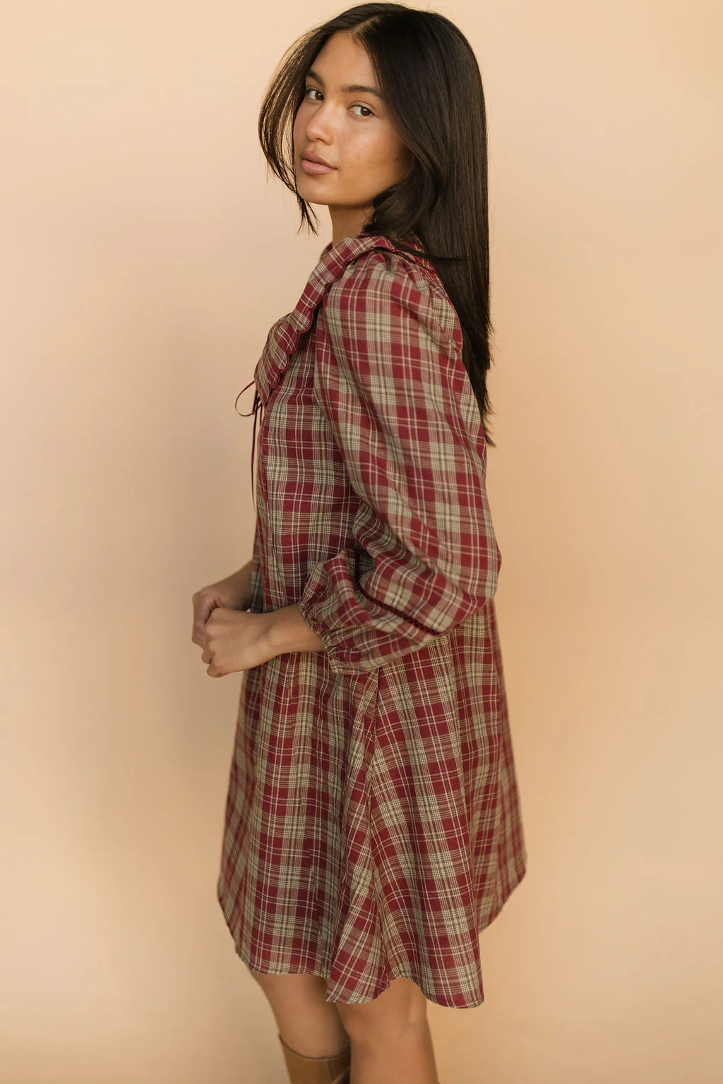 Madison Plaid Shift Dress - Image 8