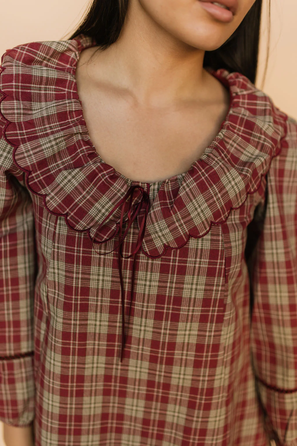 Madison Plaid Shift Dress - Image 9