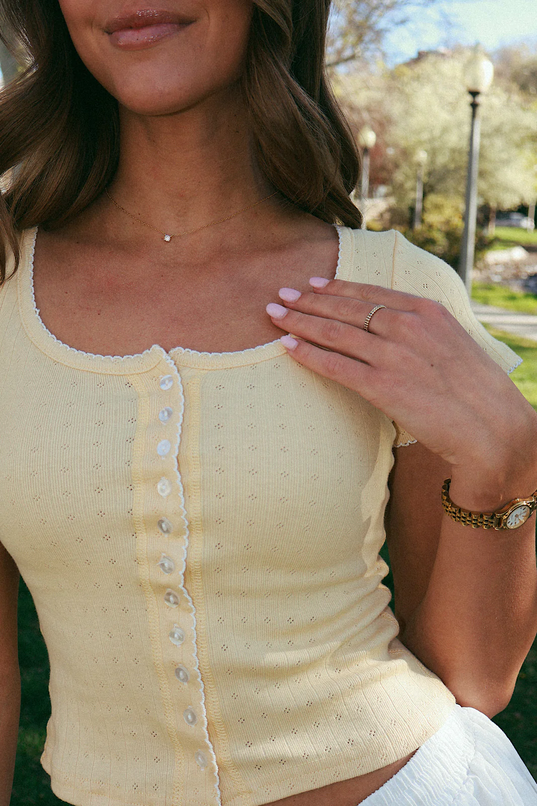Millie Pointelle Top - Image 4