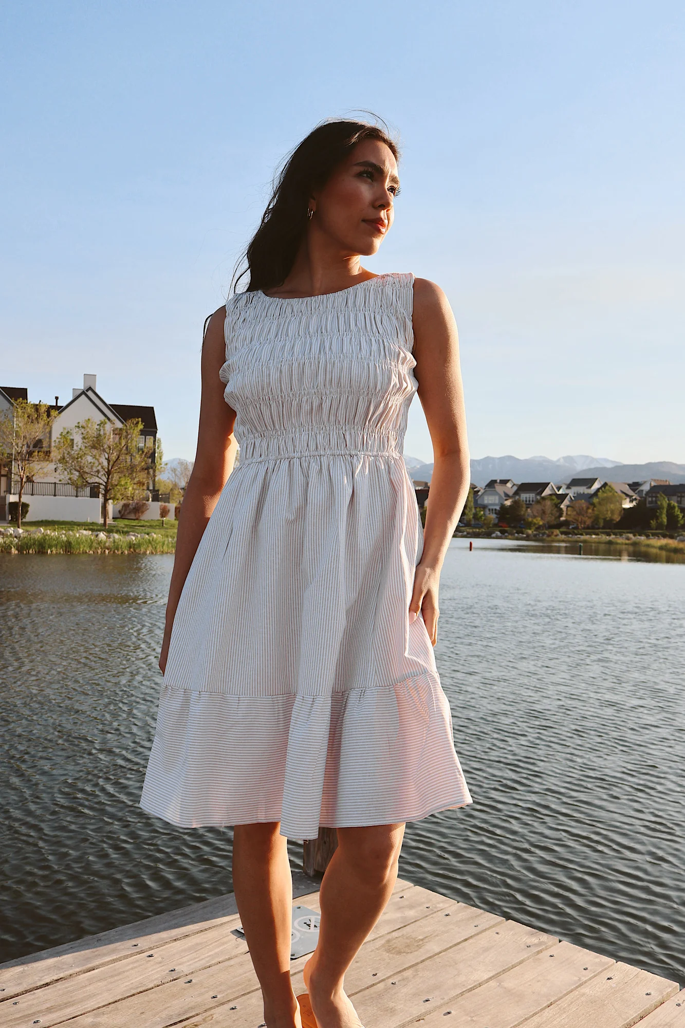 Nantucket Pinstripe Dress