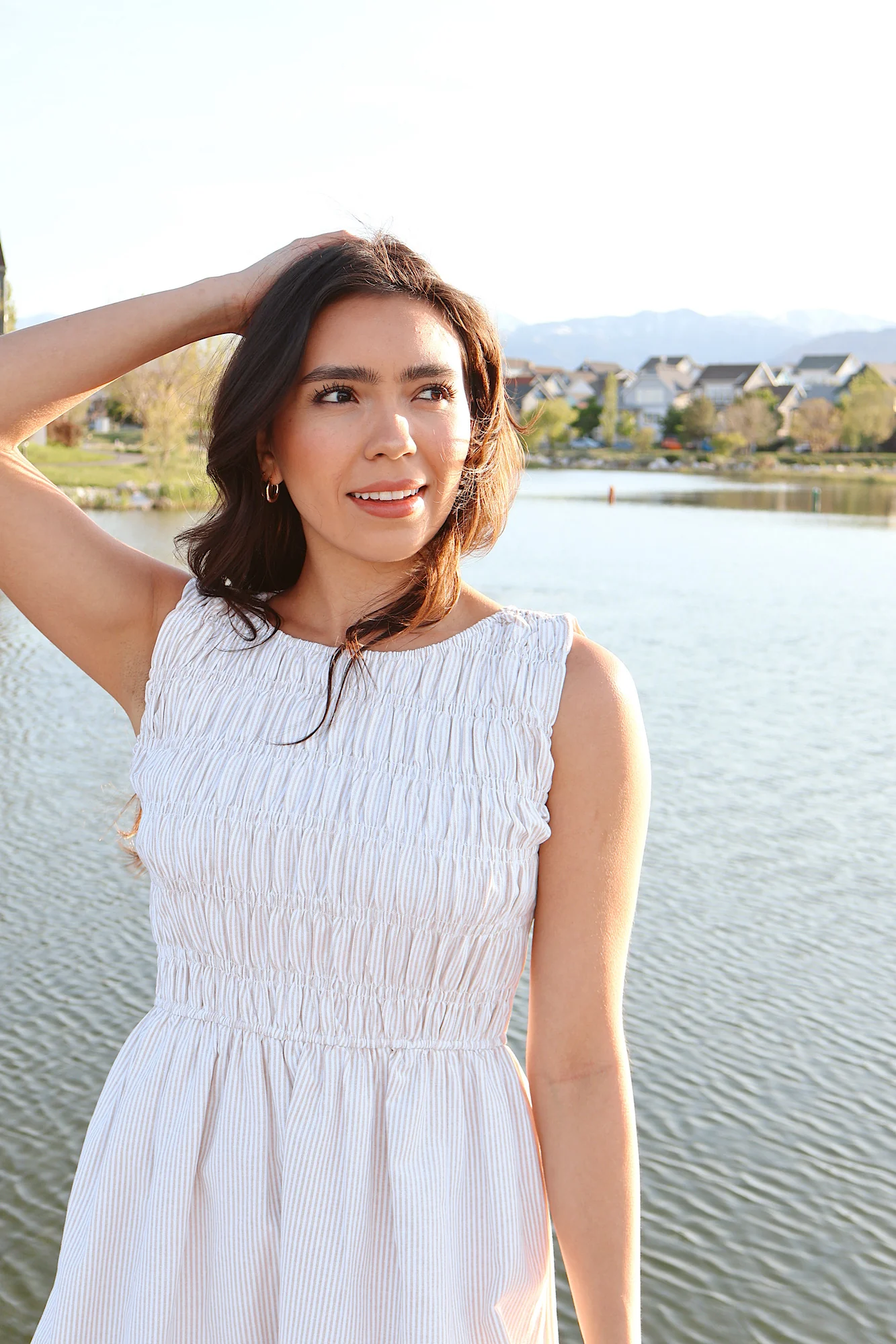 Nantucket Pinstripe Dress - Image 5