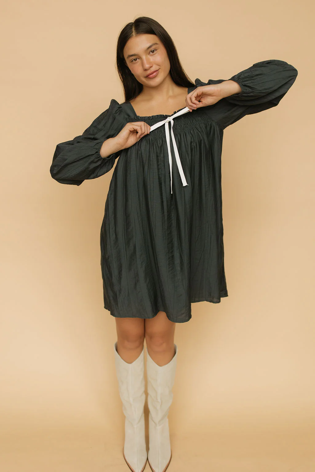 FINAL SALE - Neve Babydoll in Navy