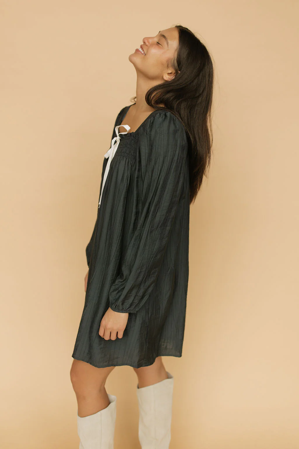 FINAL SALE - Neve Babydoll in Navy - Image 5