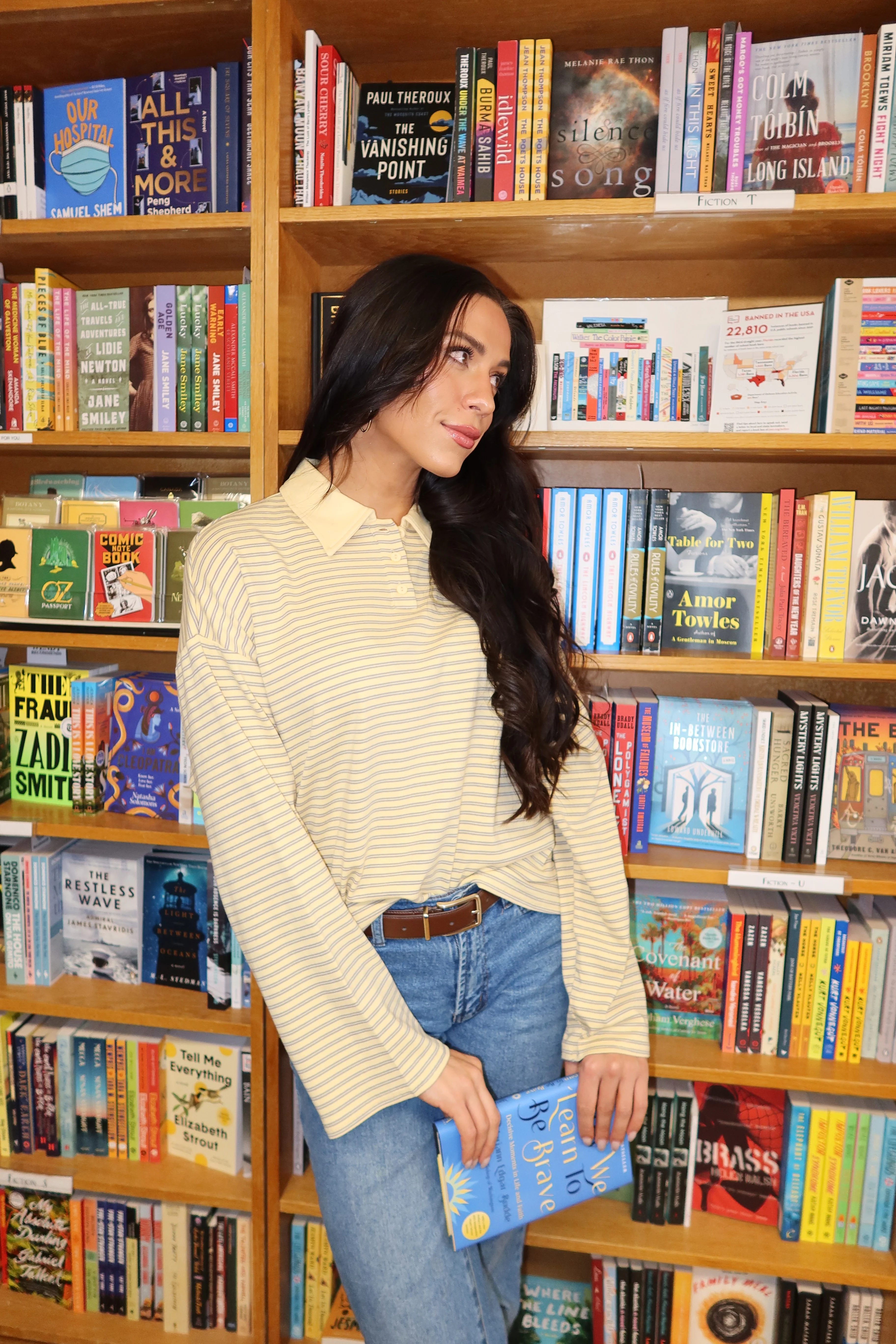 Ollie Stripe Polo in Yellow