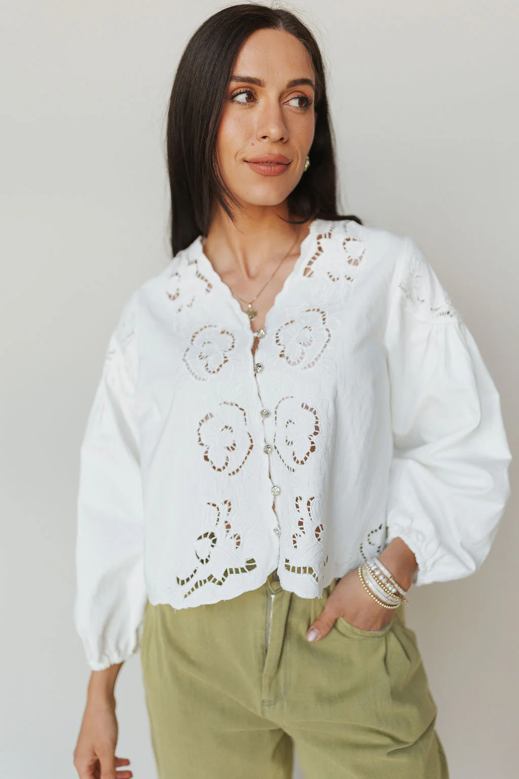 Petunia Eyelet Blouse - Image 5