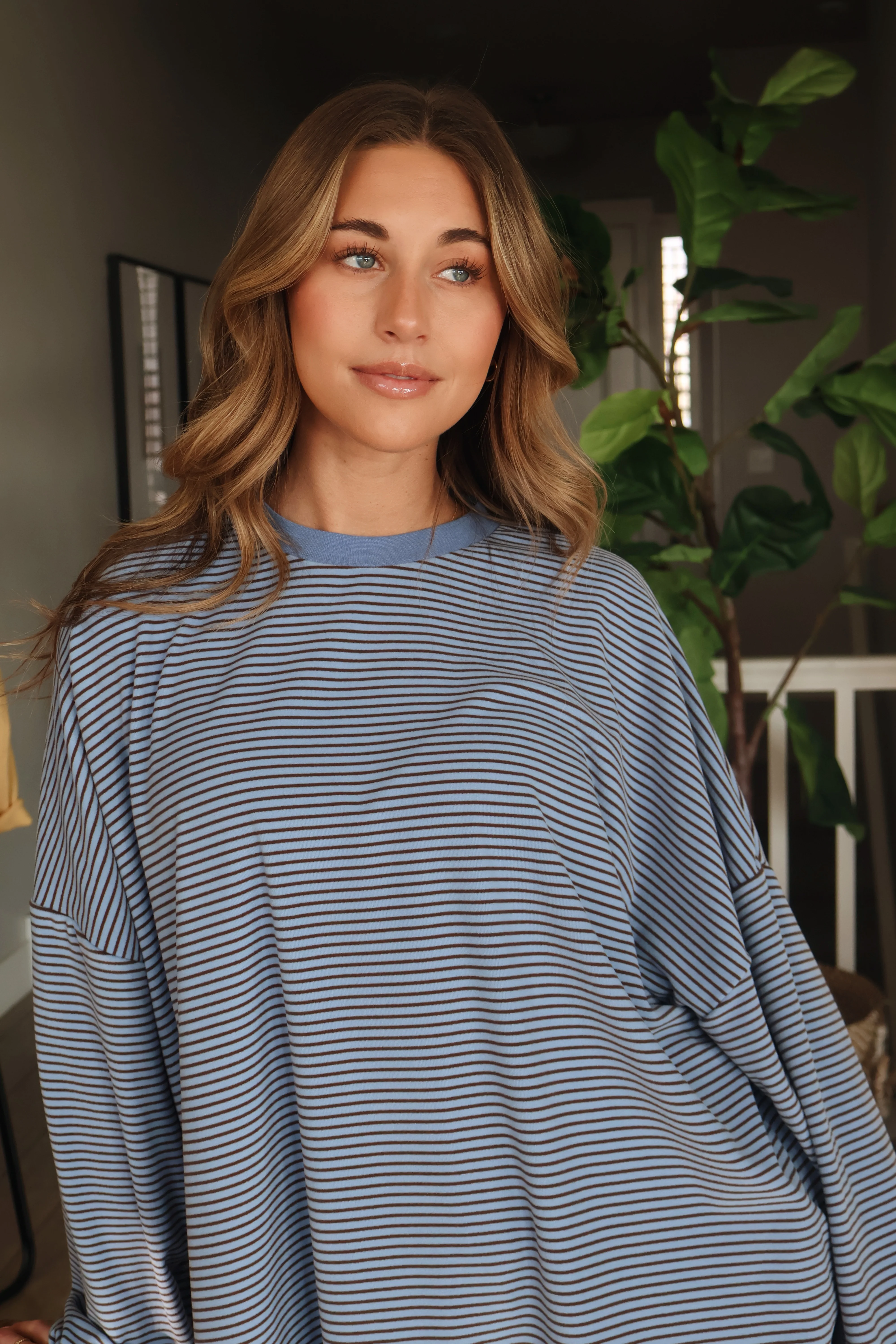 Porter Fleece Stripe Top - Image 3