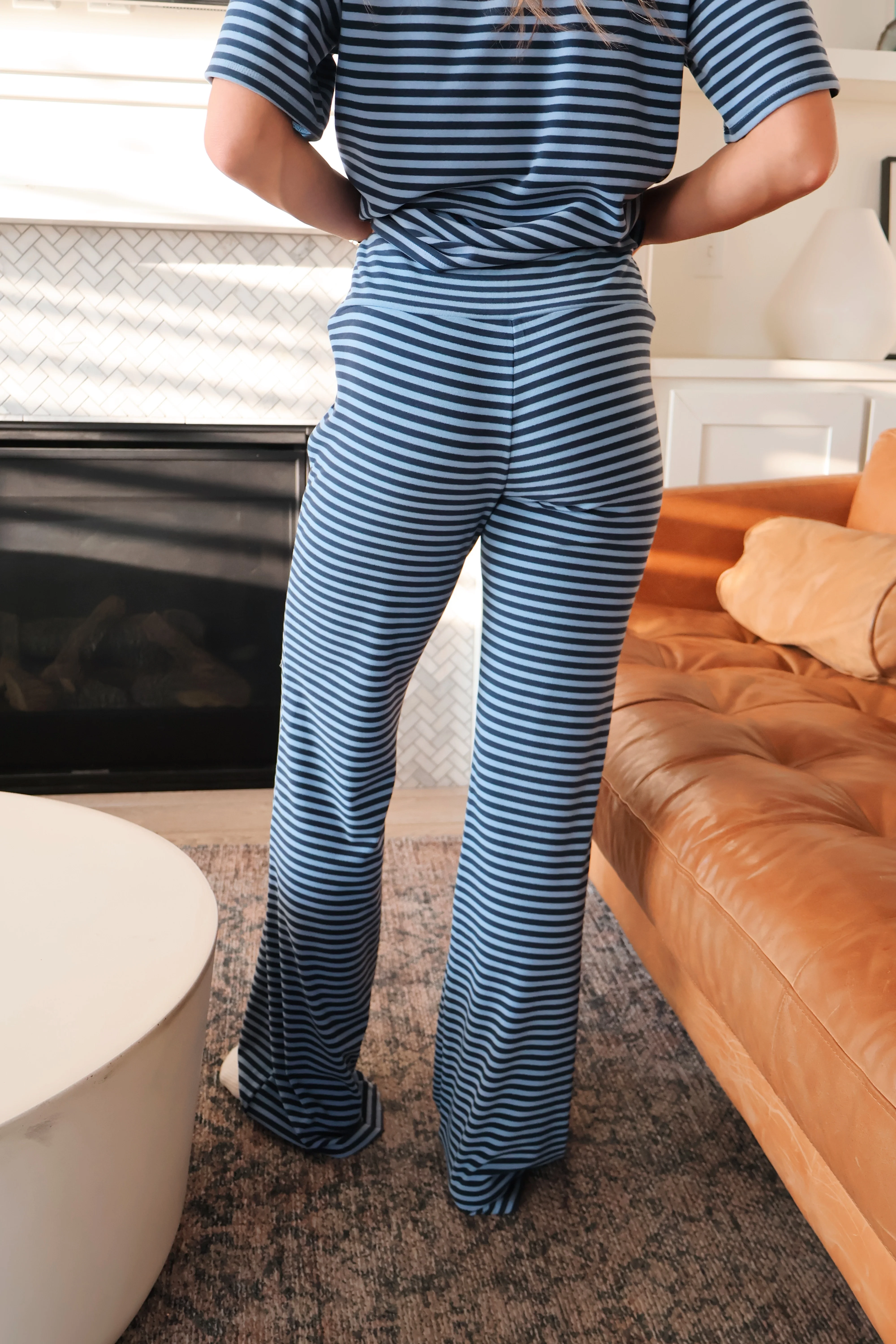 Porter Fleece Stripe Yoga Pants - Image 8