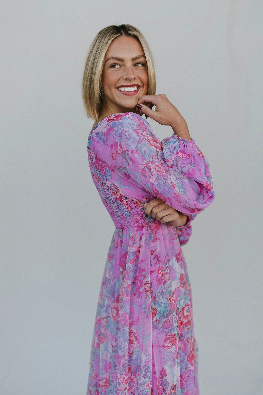 Purple Rain Floral Midi - Image 4