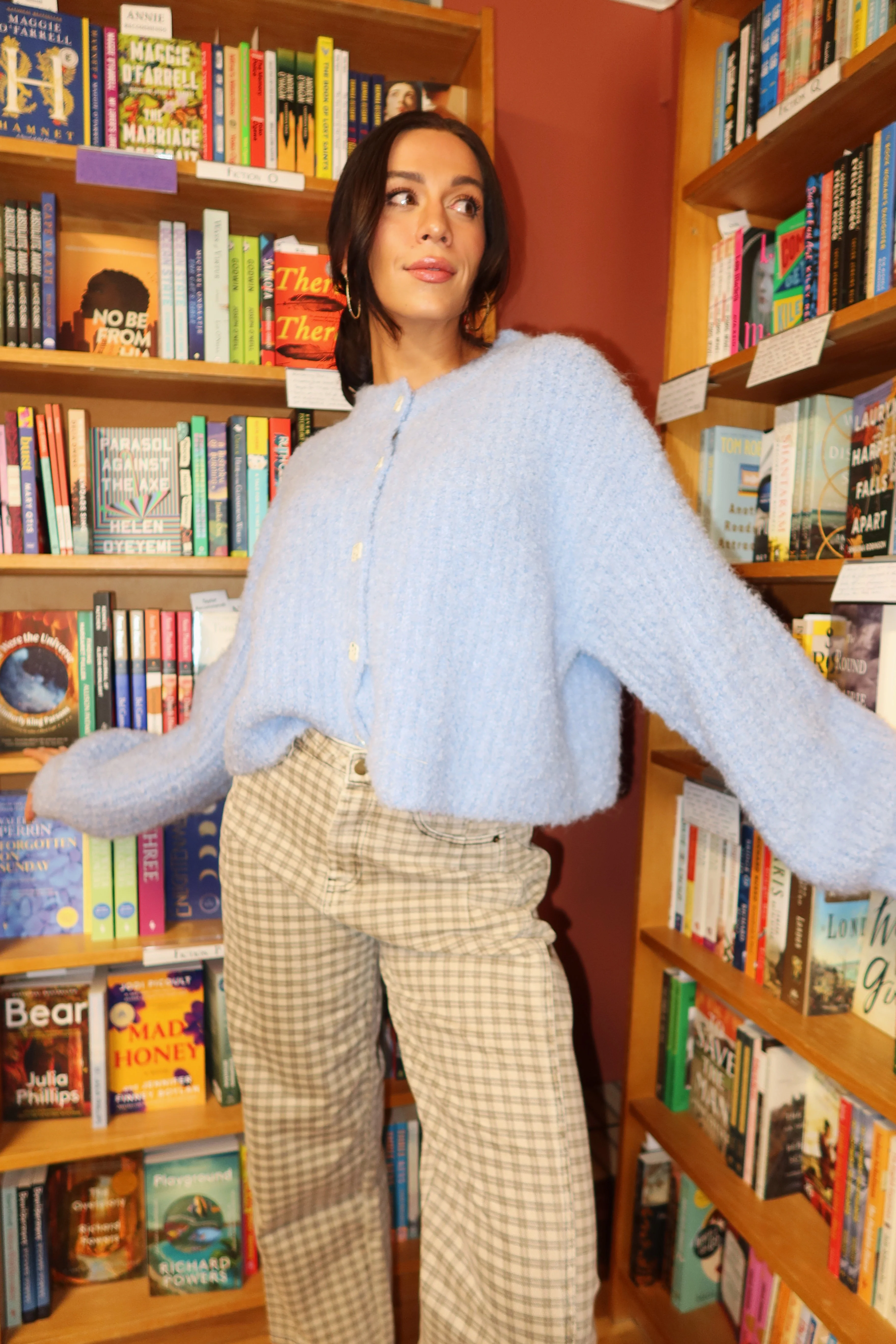 Rachel Cardigan in Blue - Image 3