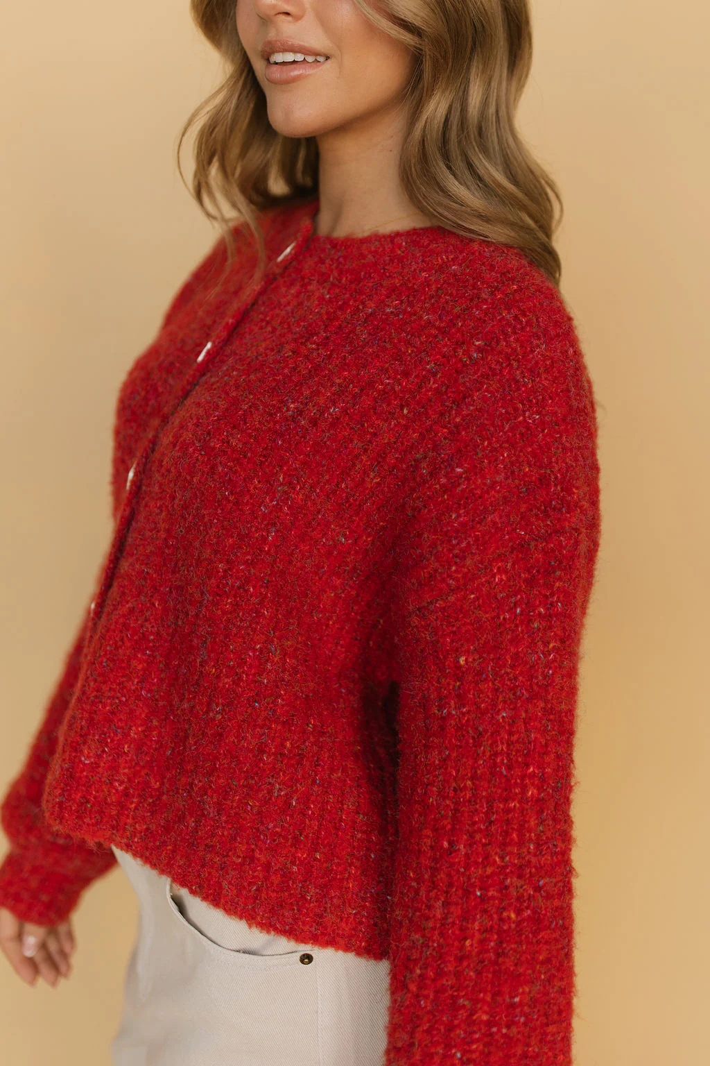 Rachel Cardigan in Red - Image 3