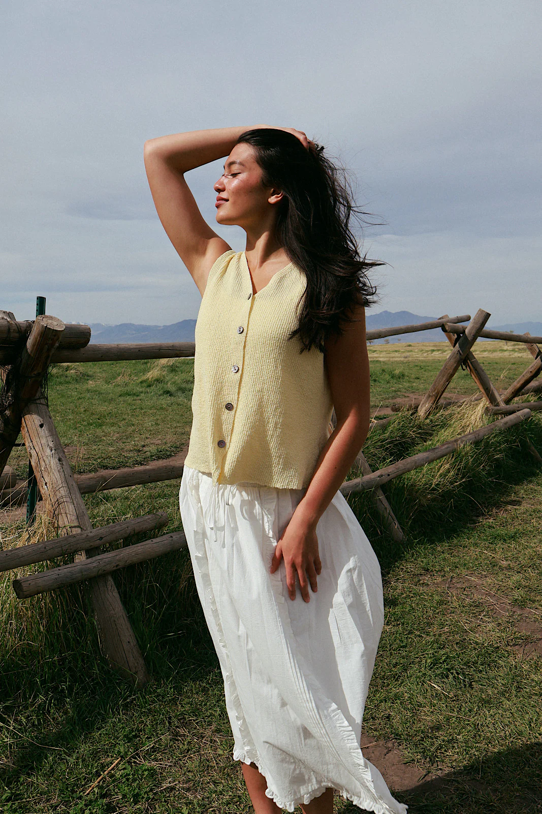 Rae Knit Tank in Butter Yellow