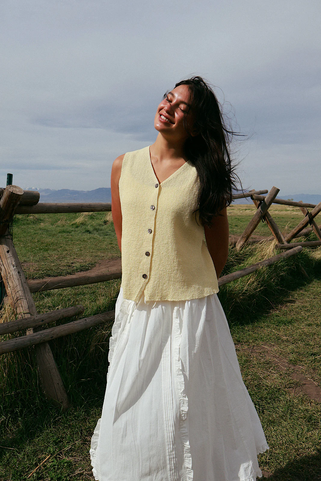 Rae Knit Tank in Butter Yellow - Image 4