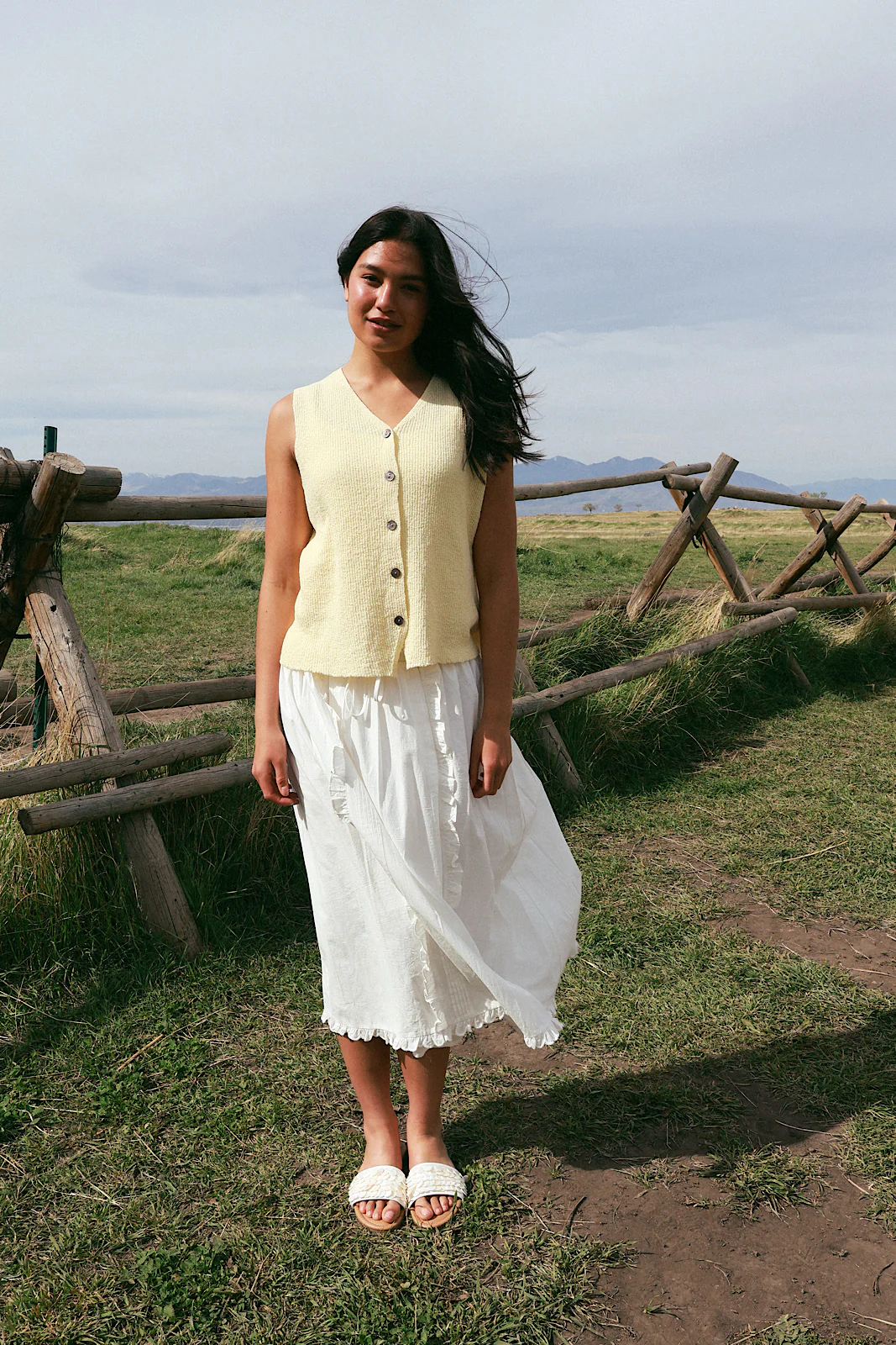 Rae Knit Tank in Butter Yellow - Image 7