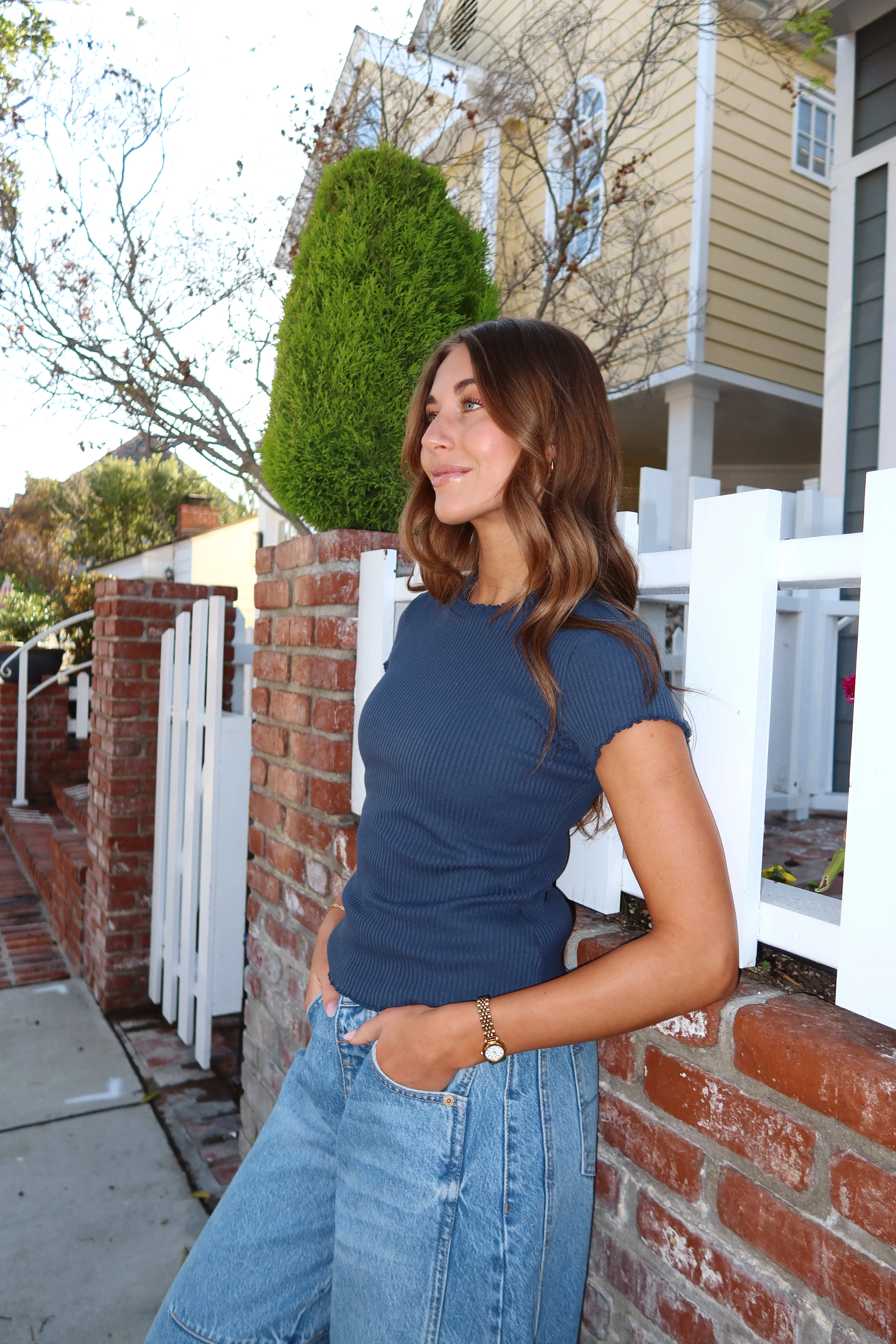 Remy Rib Knit Tee