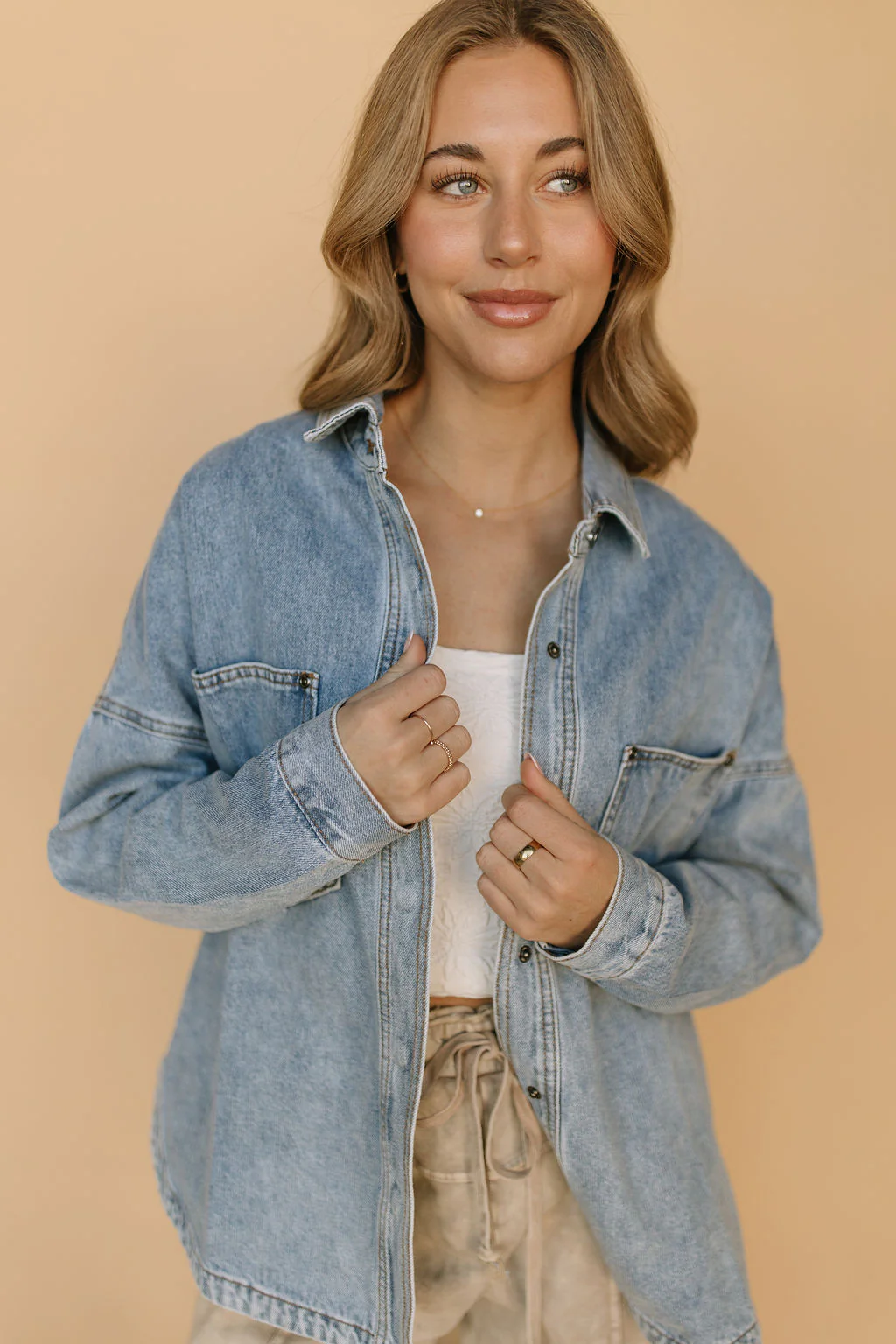 Romy Denim Jacket in Blue - Image 3
