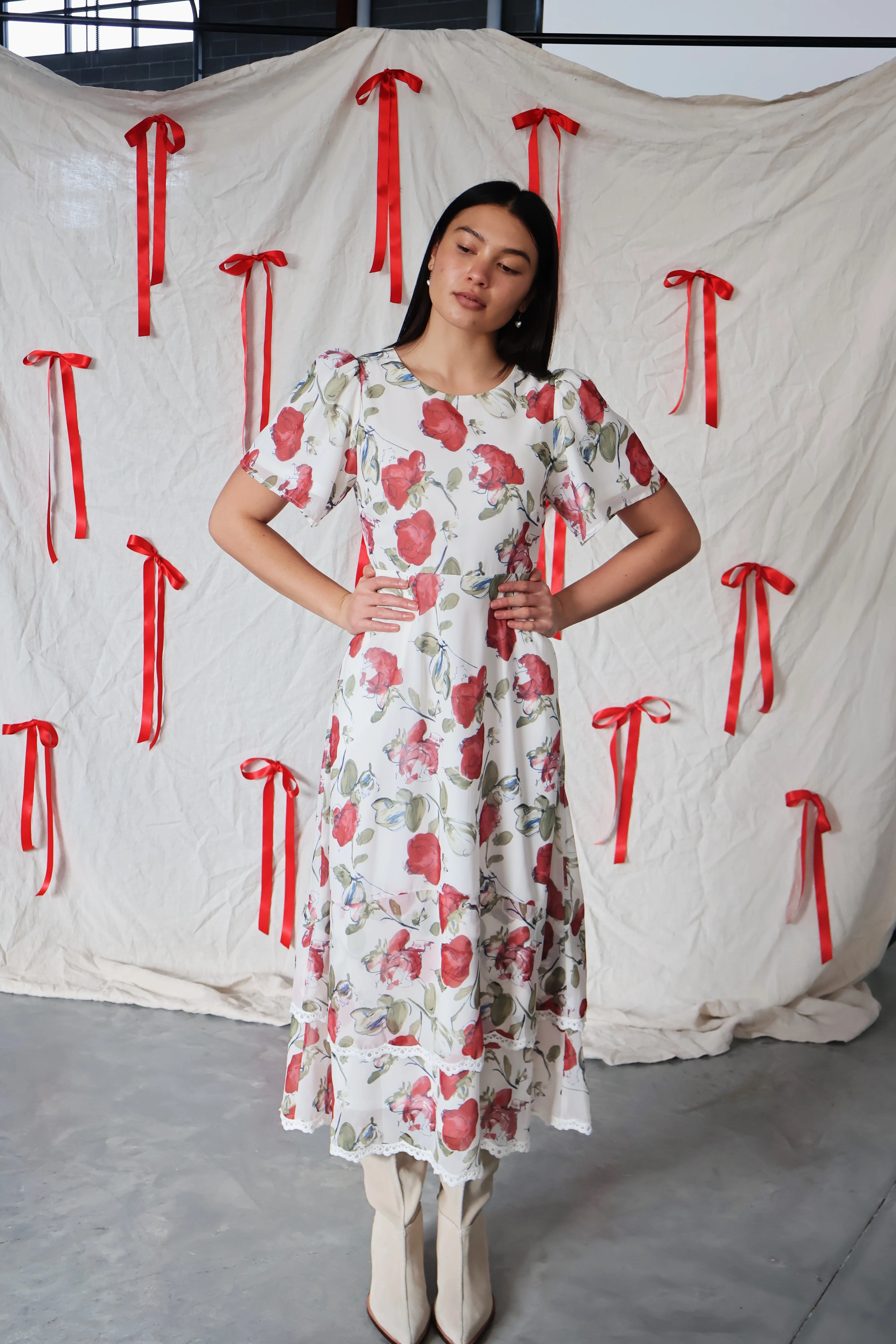 Rosalie Floral Dress - Image 4