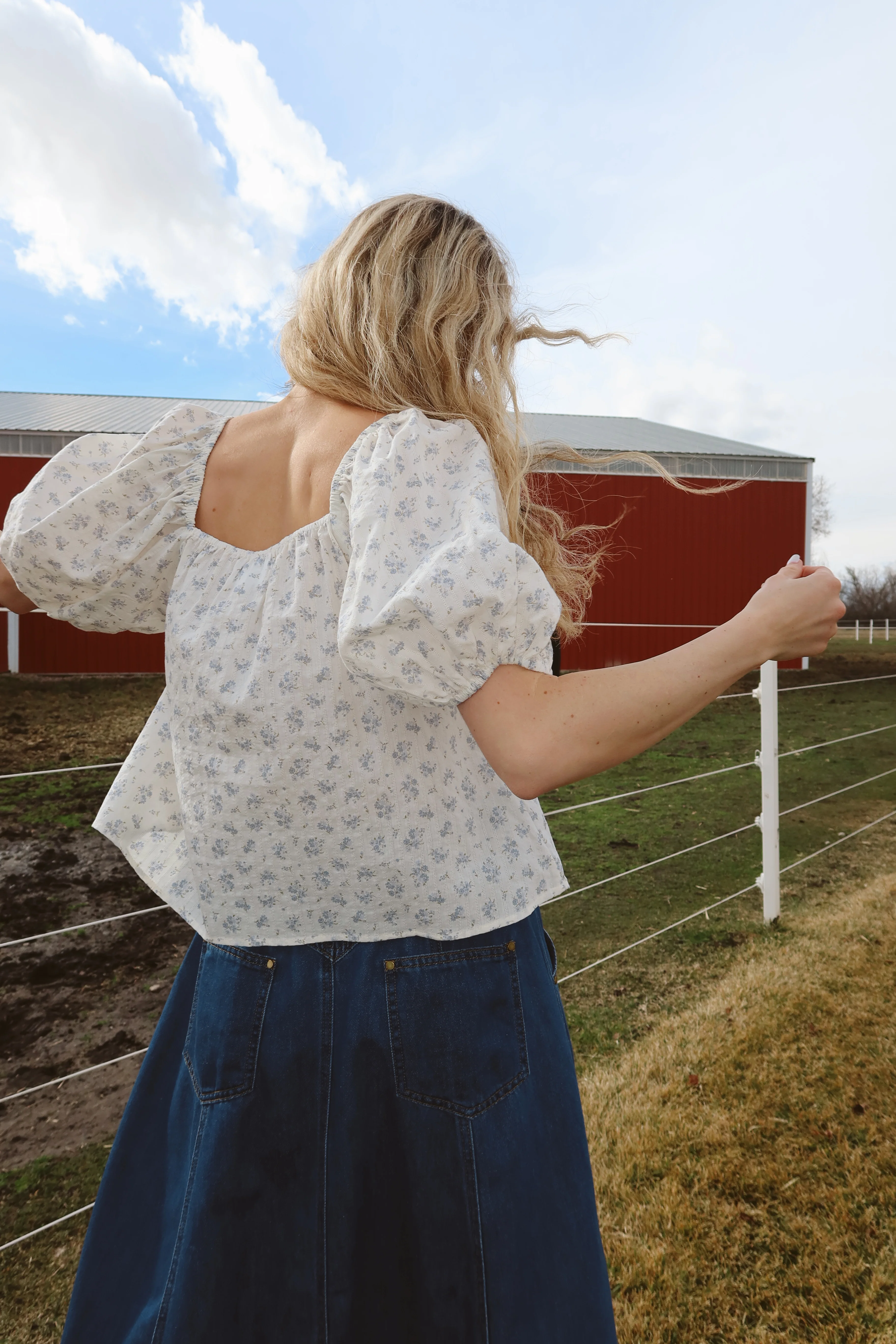 Rosebud Floral Blouse - Image 7
