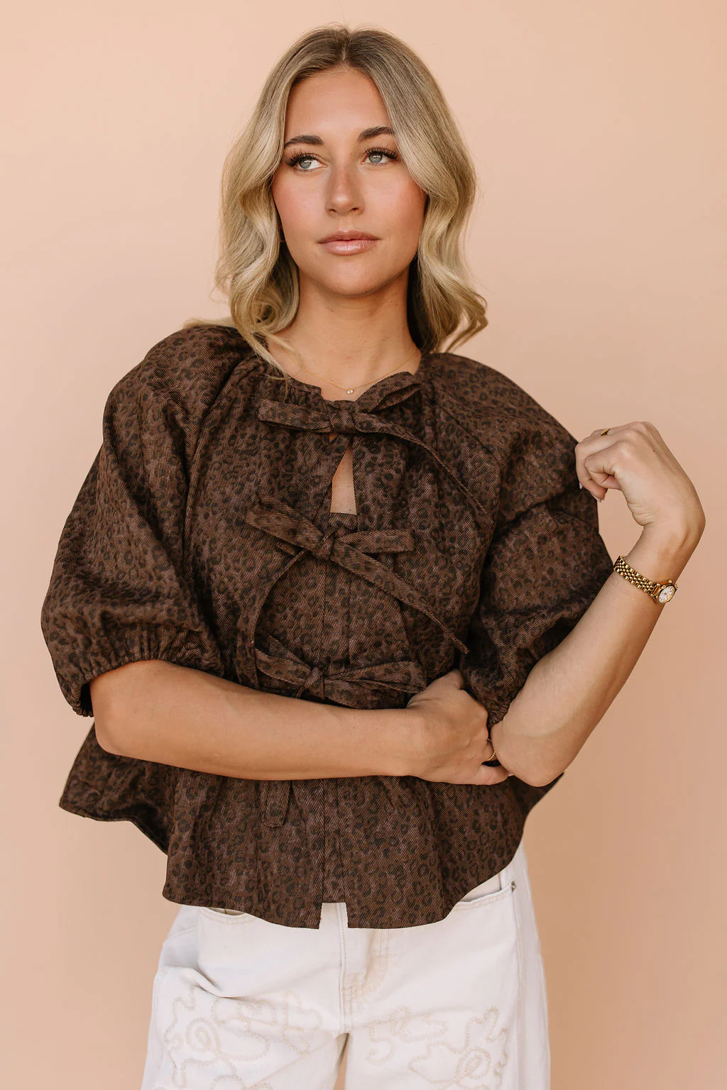 Roxana Leopard Blouse - Image 3