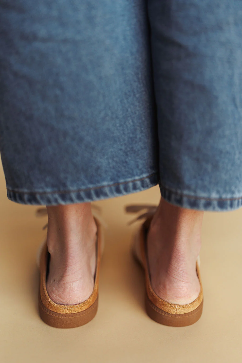 FINAL SALE - Sandra Mule Sneakers in Camel - Image 4