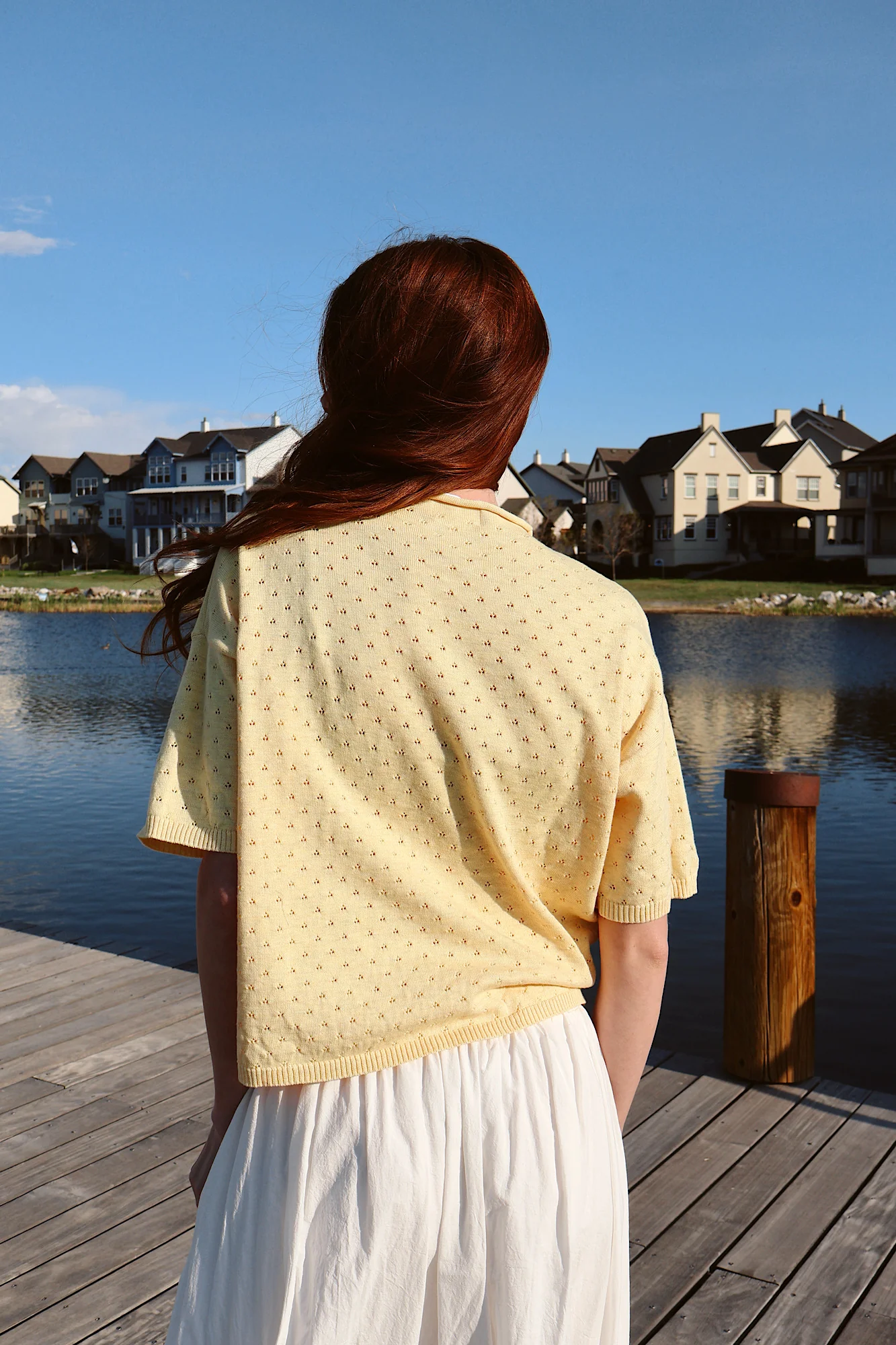 Seaside Sorbet Pointelle Cardigan - Image 3