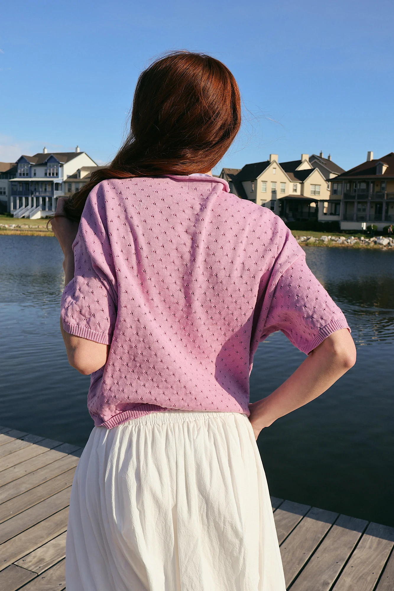 Seaside Sorbet Pointelle Cardigan - Image 7