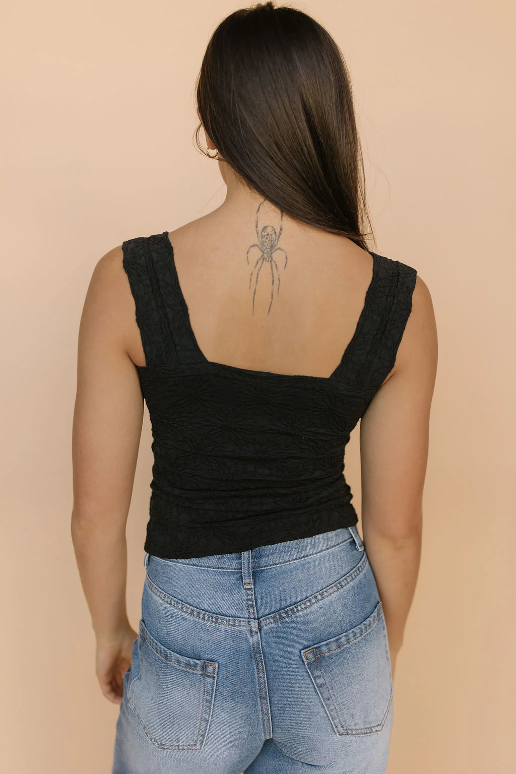 FINAL SALE - So Soft Seamless Tank in Black - Image 5