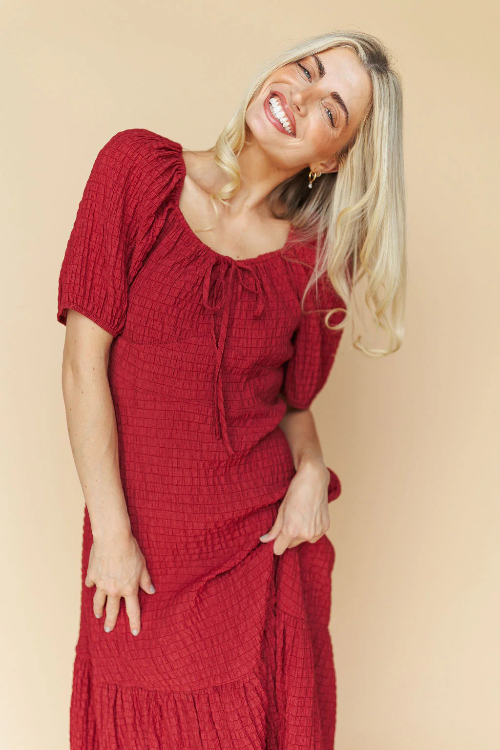 Sophia Midi in Scarlet Red - Image 2