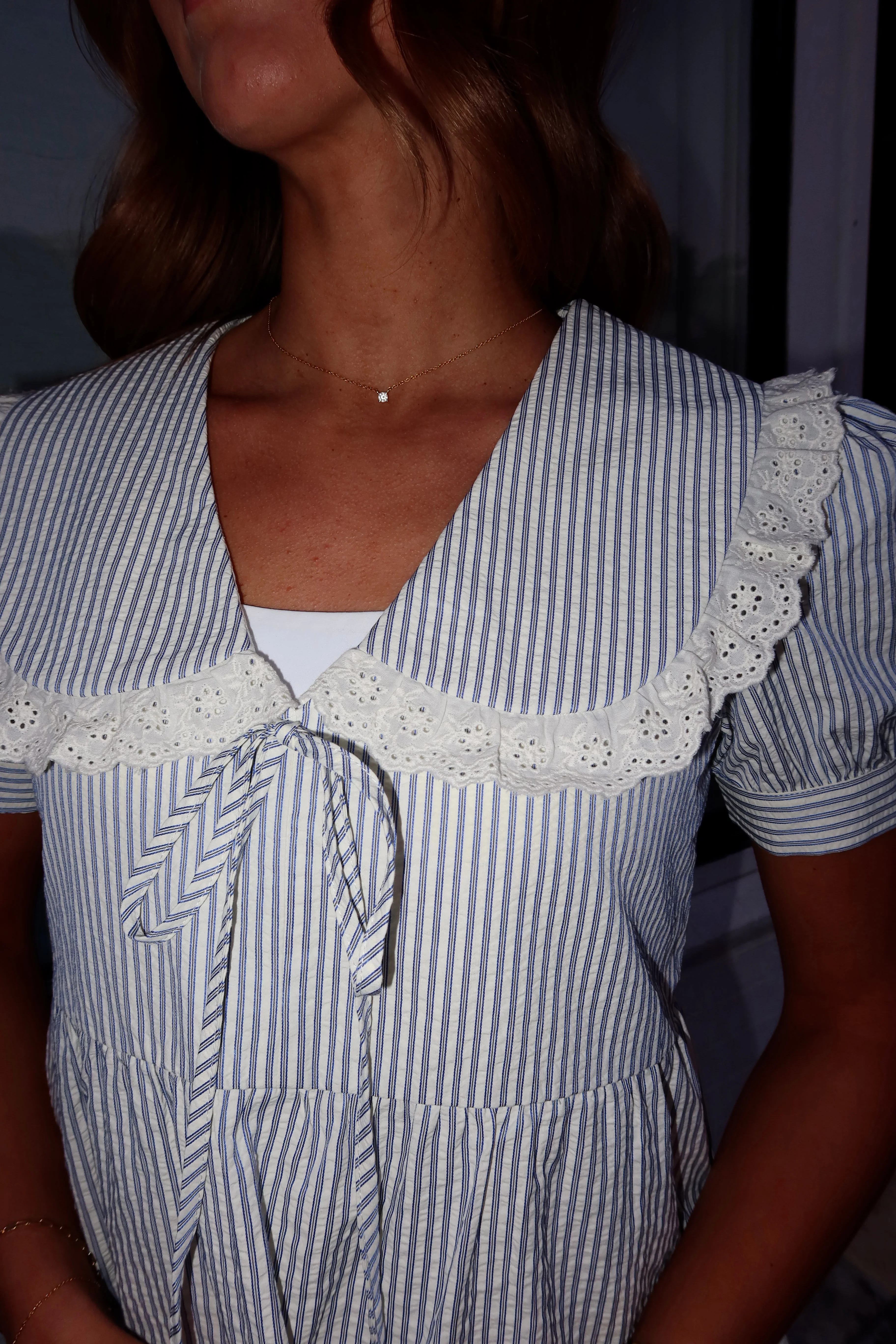 Stripe Sailor Top in Blue - Image 3