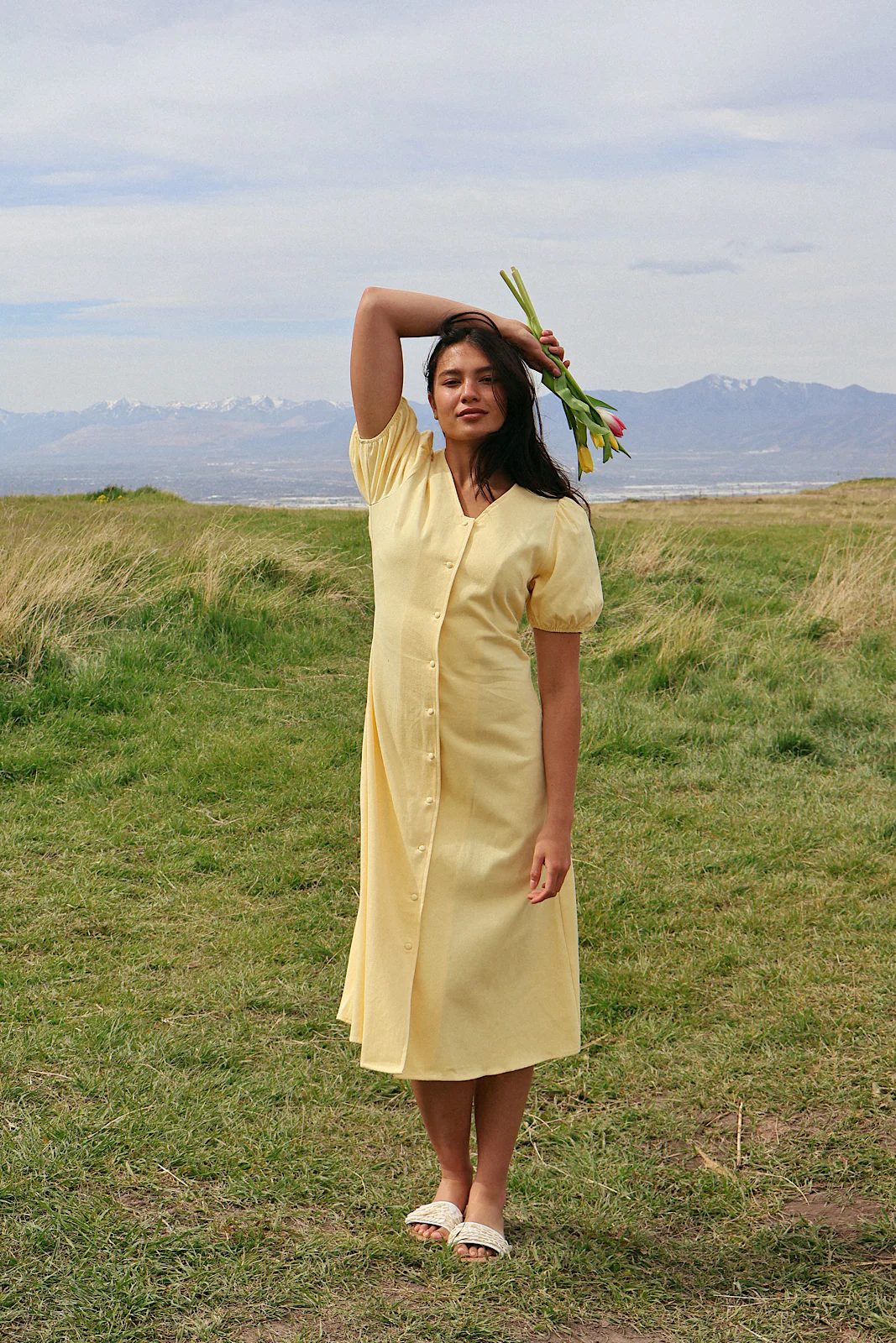 Sunnie Midi in Butter Yellow - Image 2