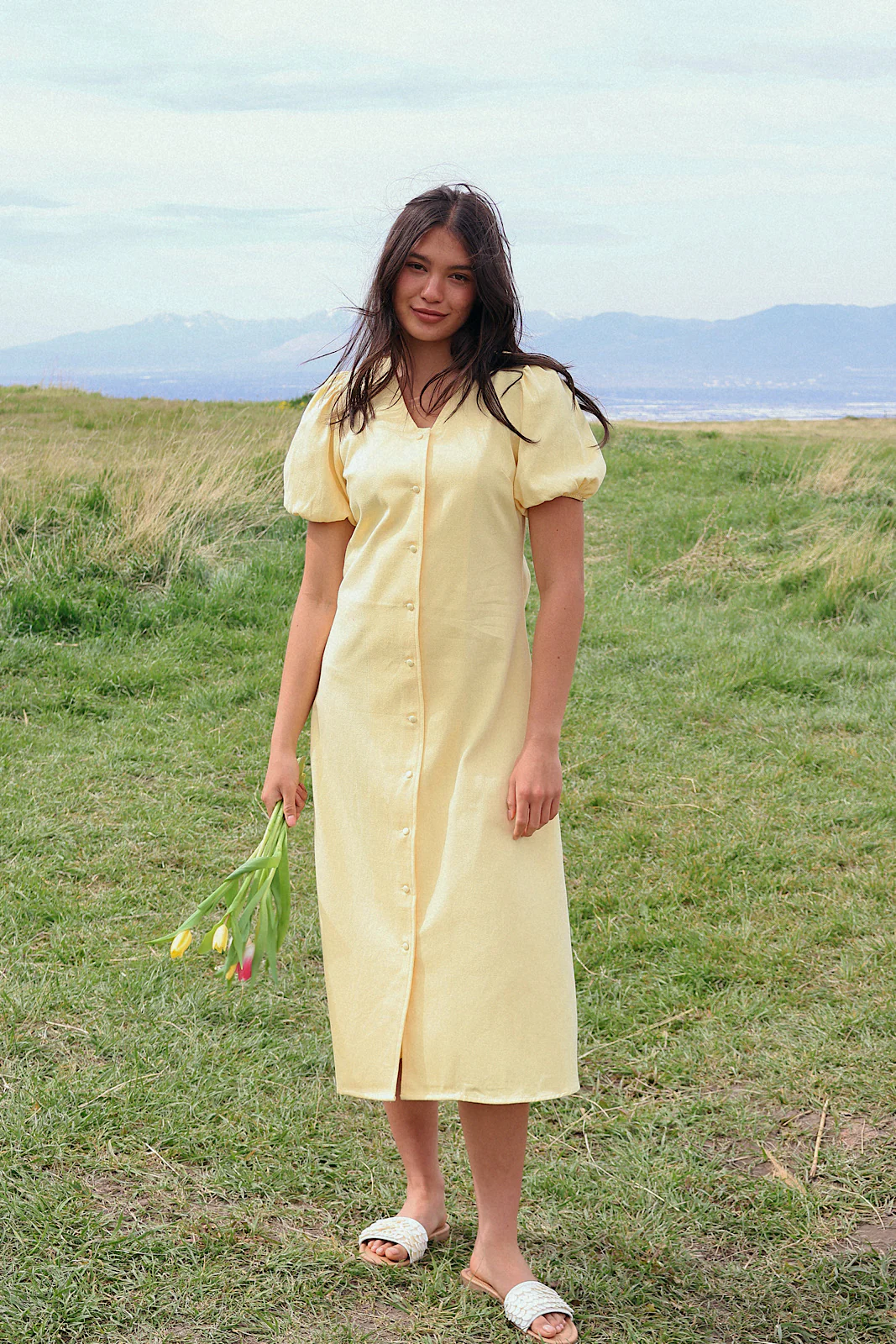 Sunnie Midi in Butter Yellow - Image 4