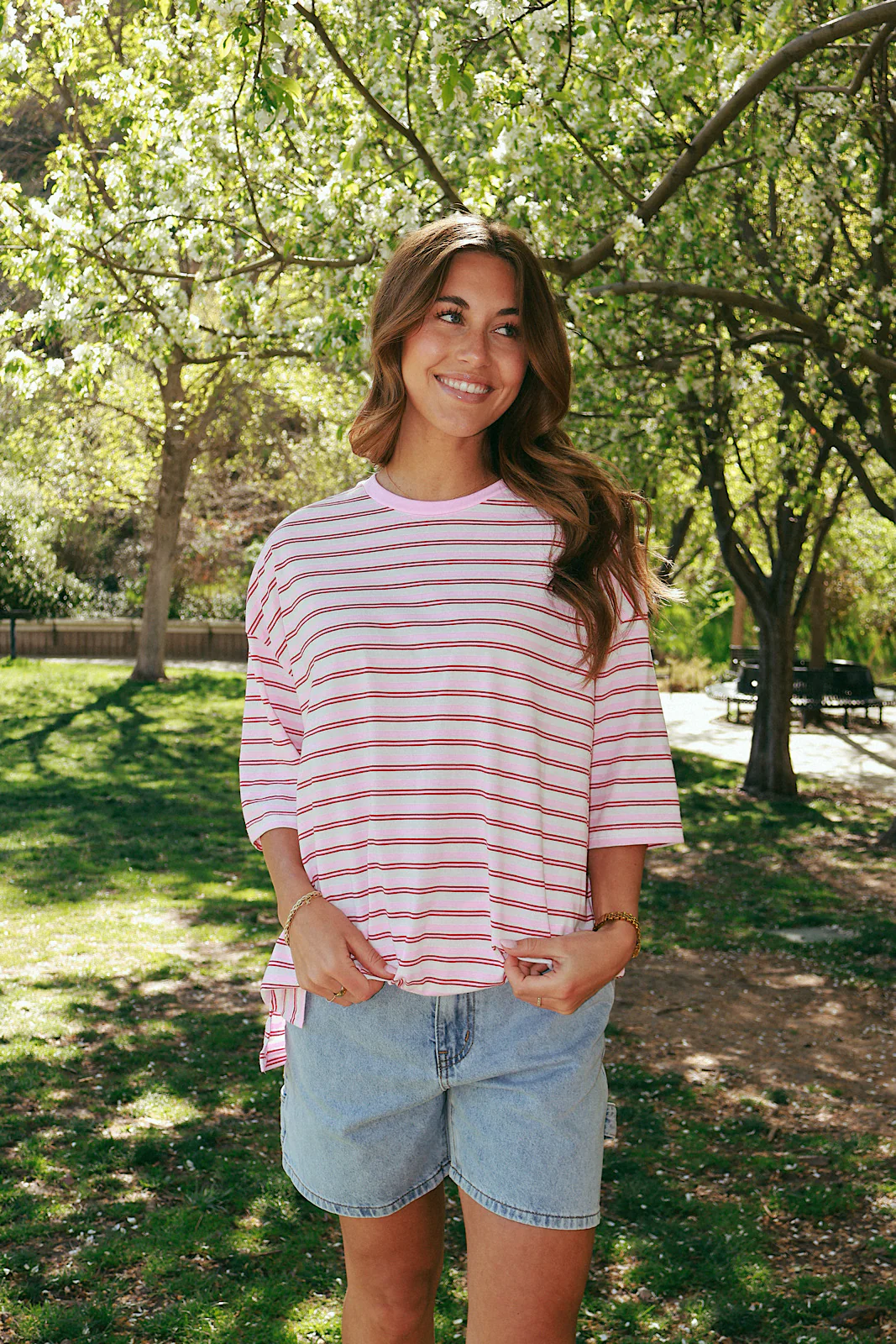 Sweet Tart Oversized Pink Tee