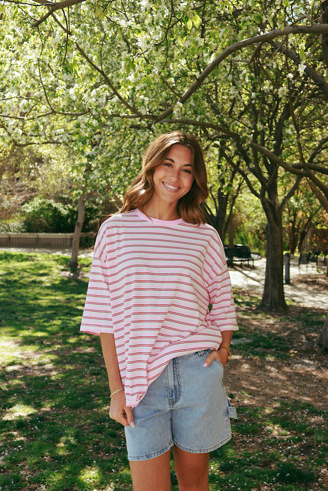 Sweet Tart Oversized Pink Tee - Image 3