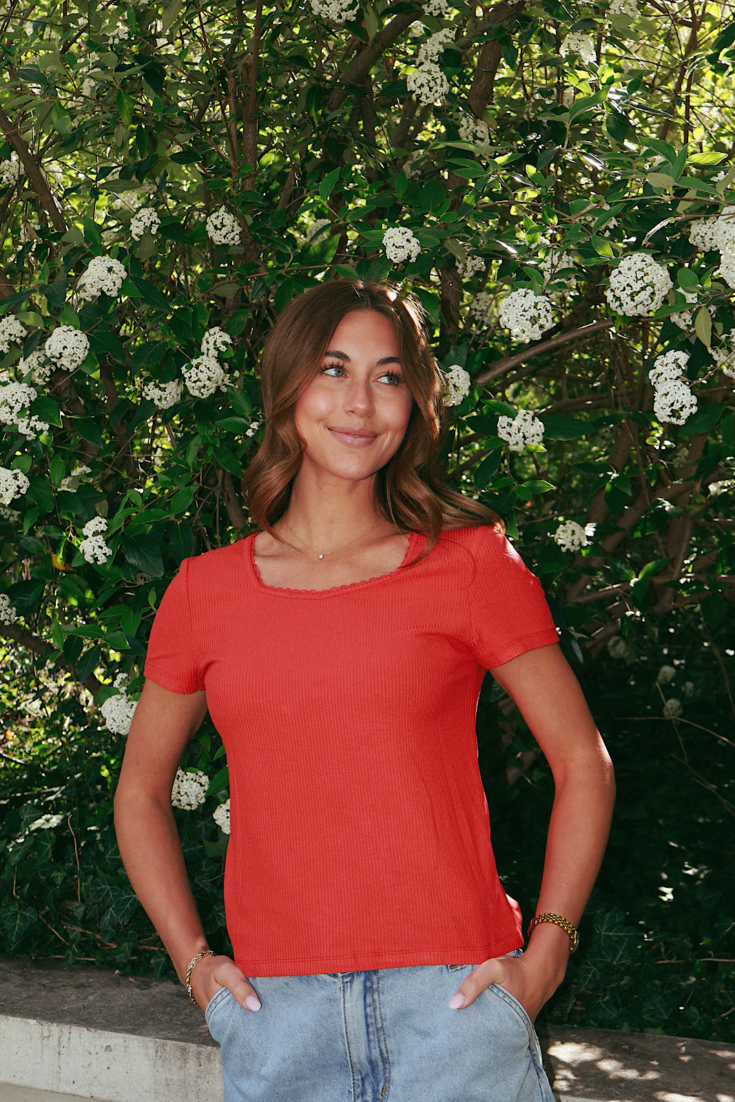 Sweetheart Ribbed Tee - Image 5
