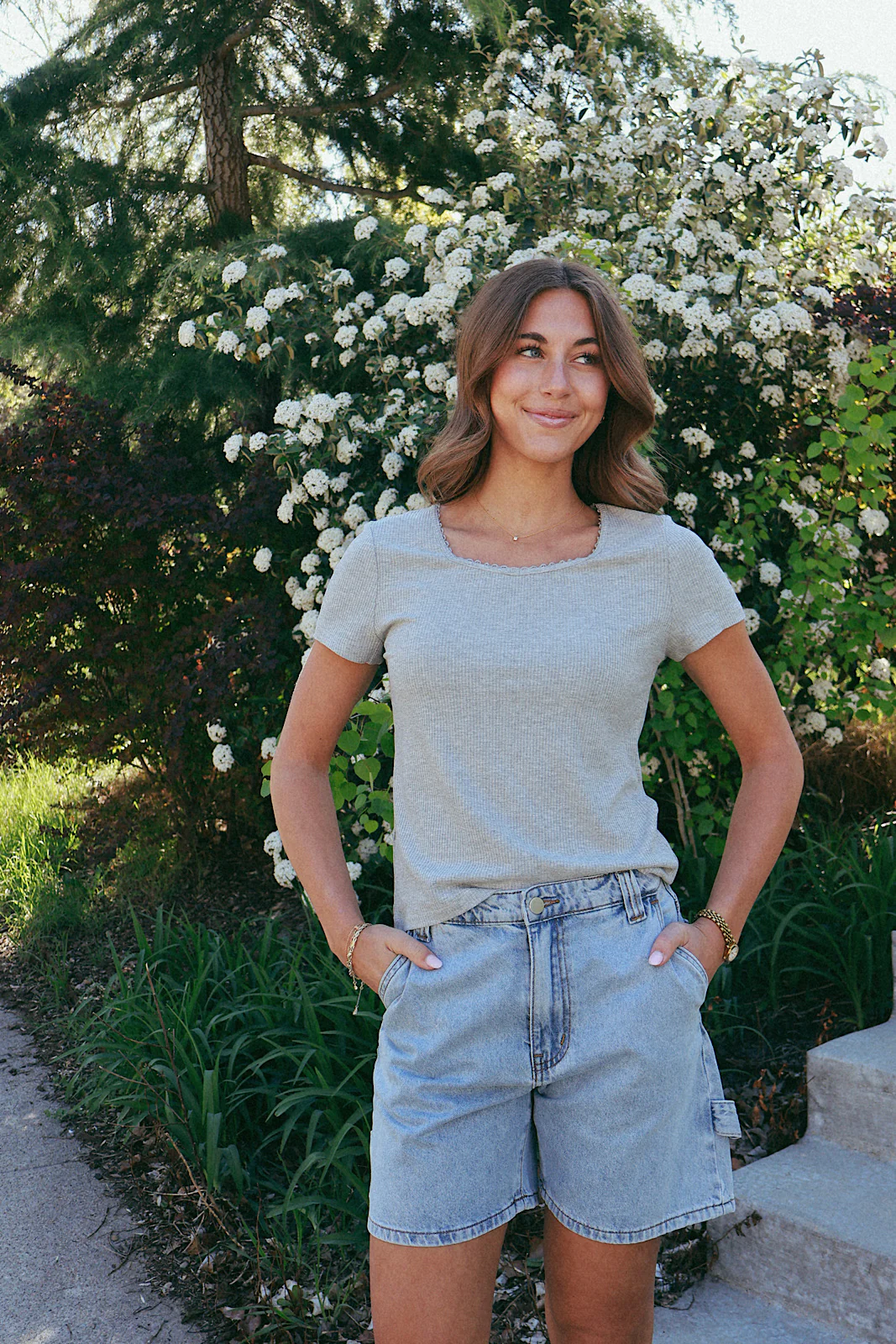 Sweetheart Ribbed Tee - Image 7