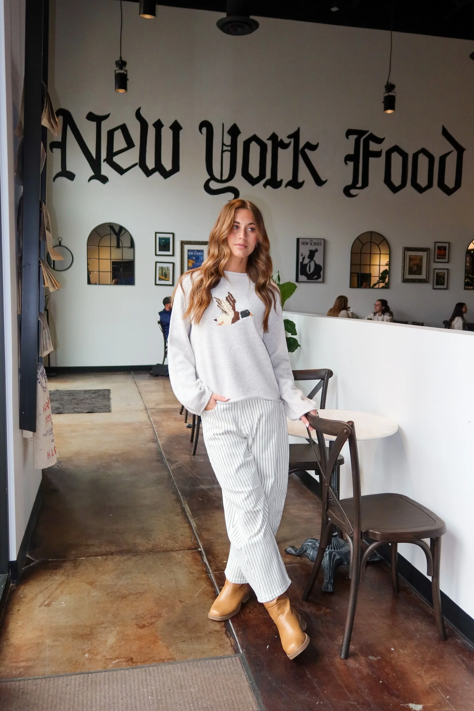 Take Flight Duck Sweater in Heather Oat - Image 3