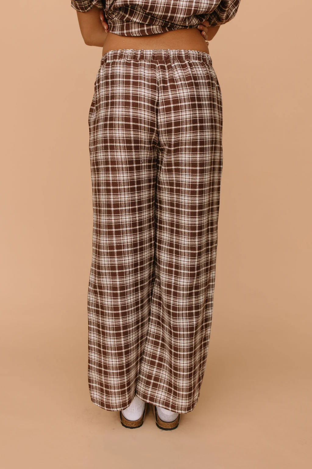 FINAL SALE - Tatum Plaid Pants in Brown - Image 2