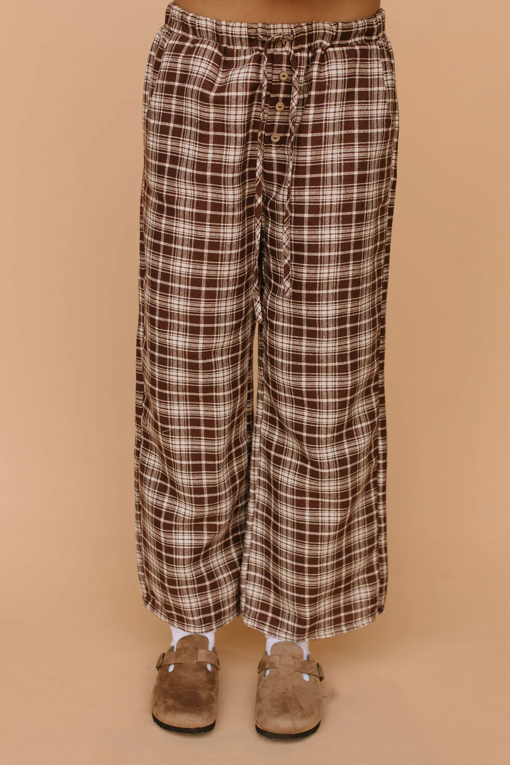 FINAL SALE - Tatum Plaid Pants in Brown - Image 4