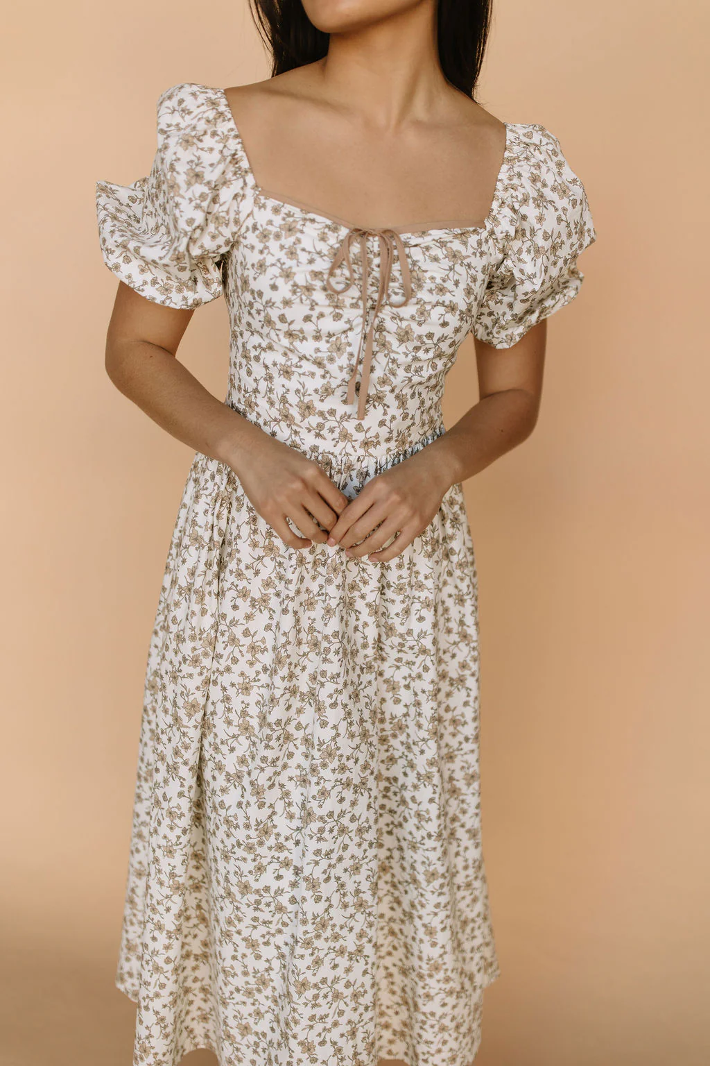Venice Floral Midi in Cream - Image 5