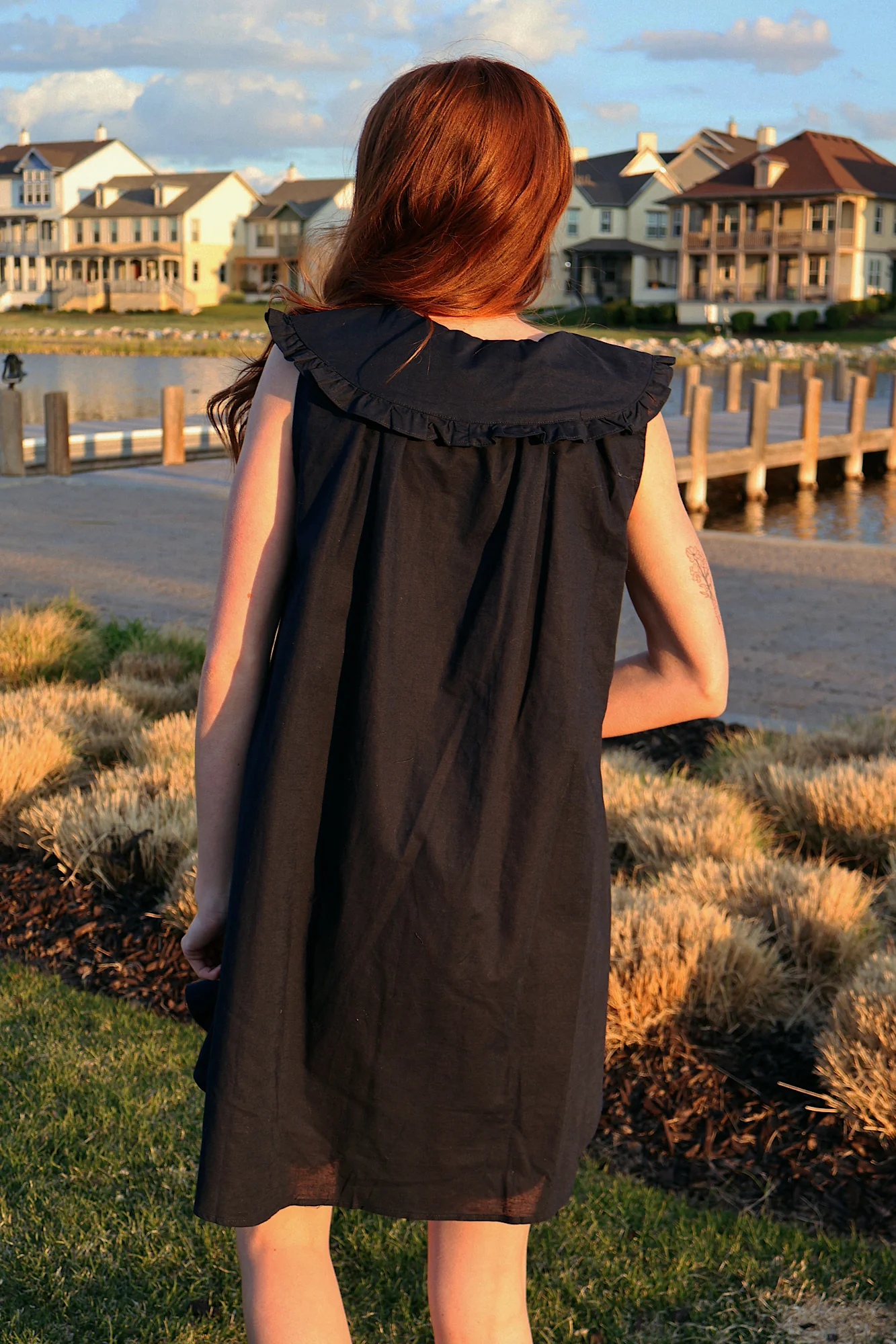 Willow Cotton Linen Babydoll Dress - Image 4
