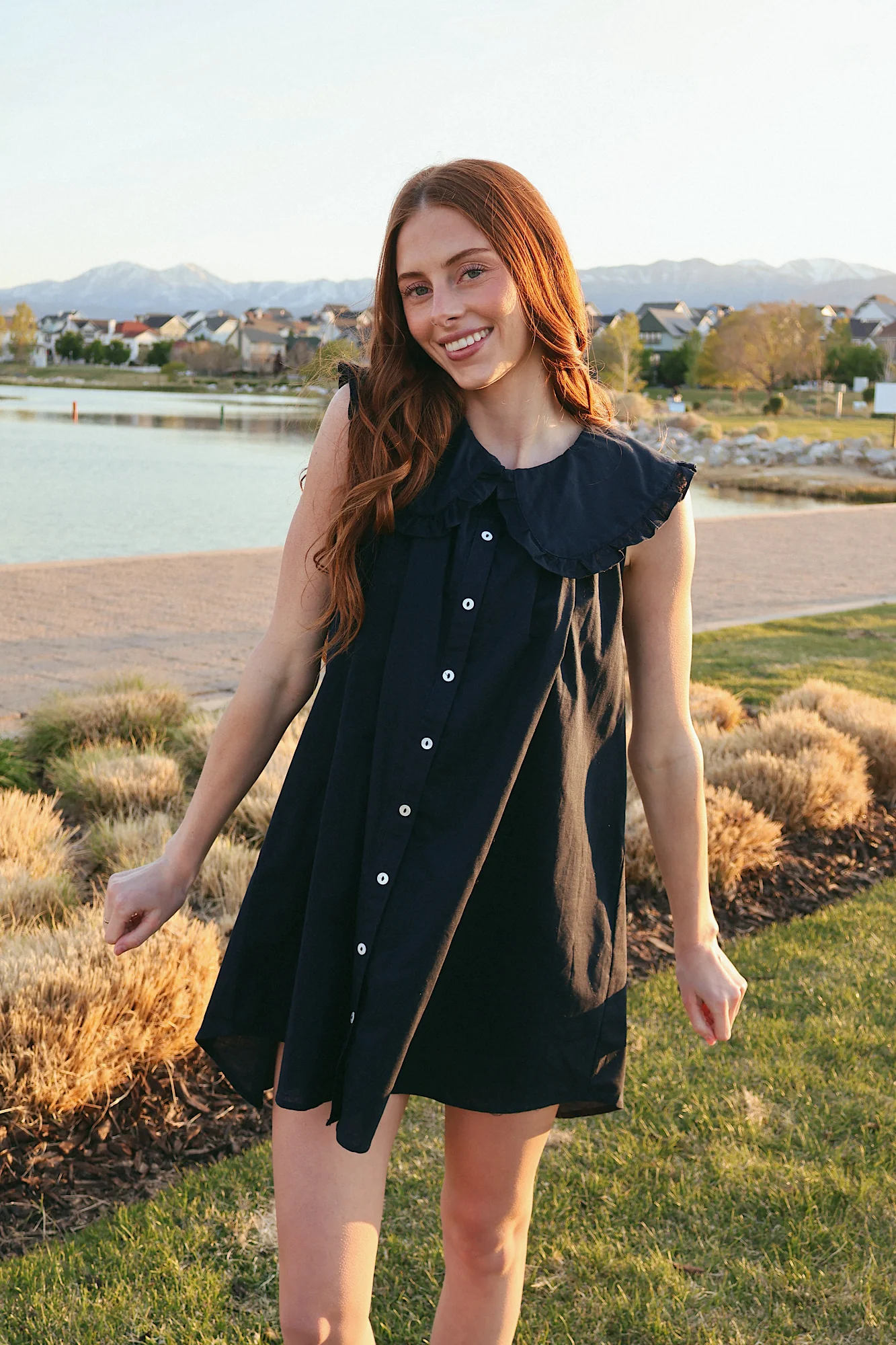 Willow Cotton Linen Babydoll Dress - Image 6