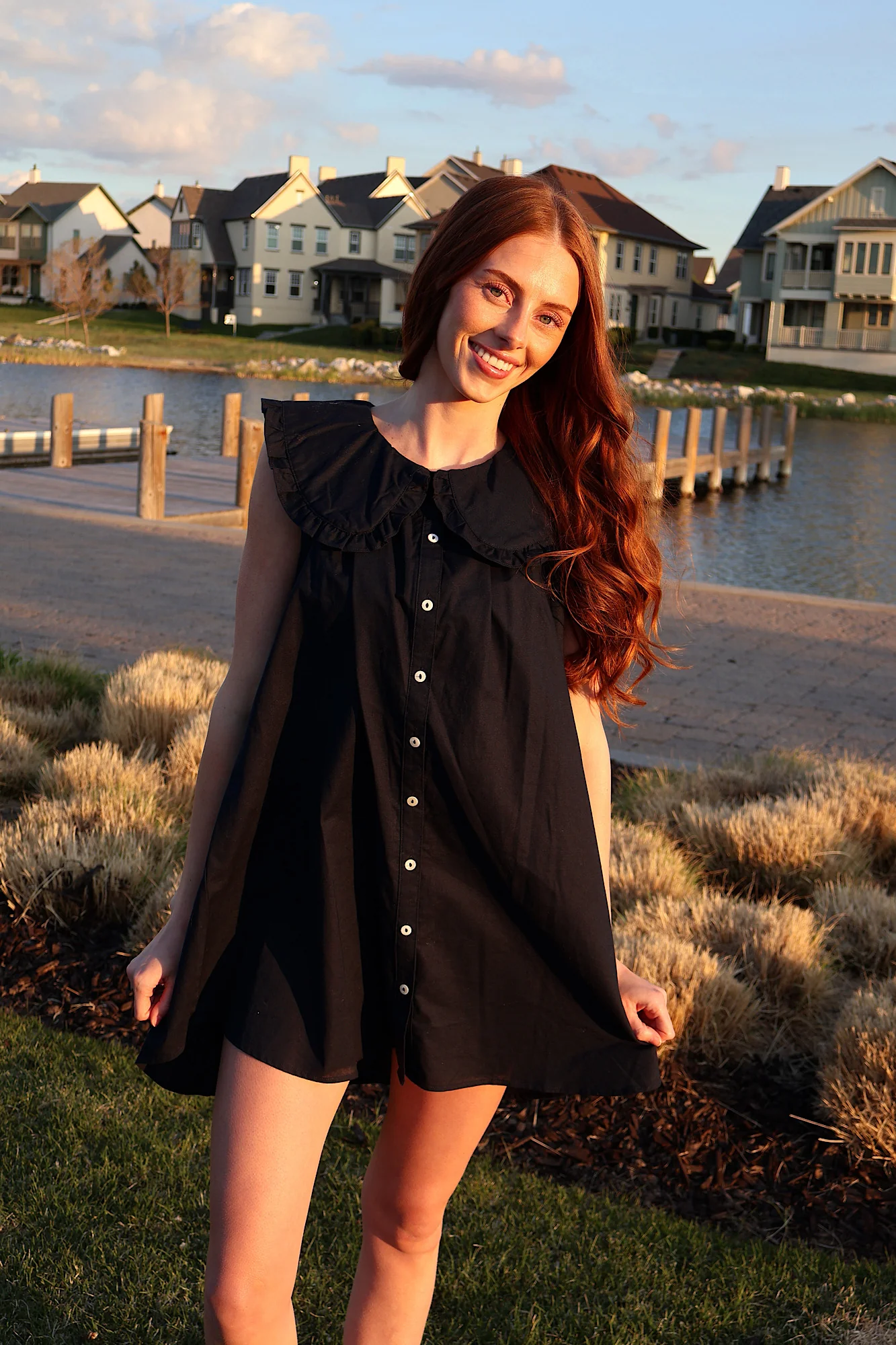 Willow Cotton Linen Babydoll Dress - Image 7