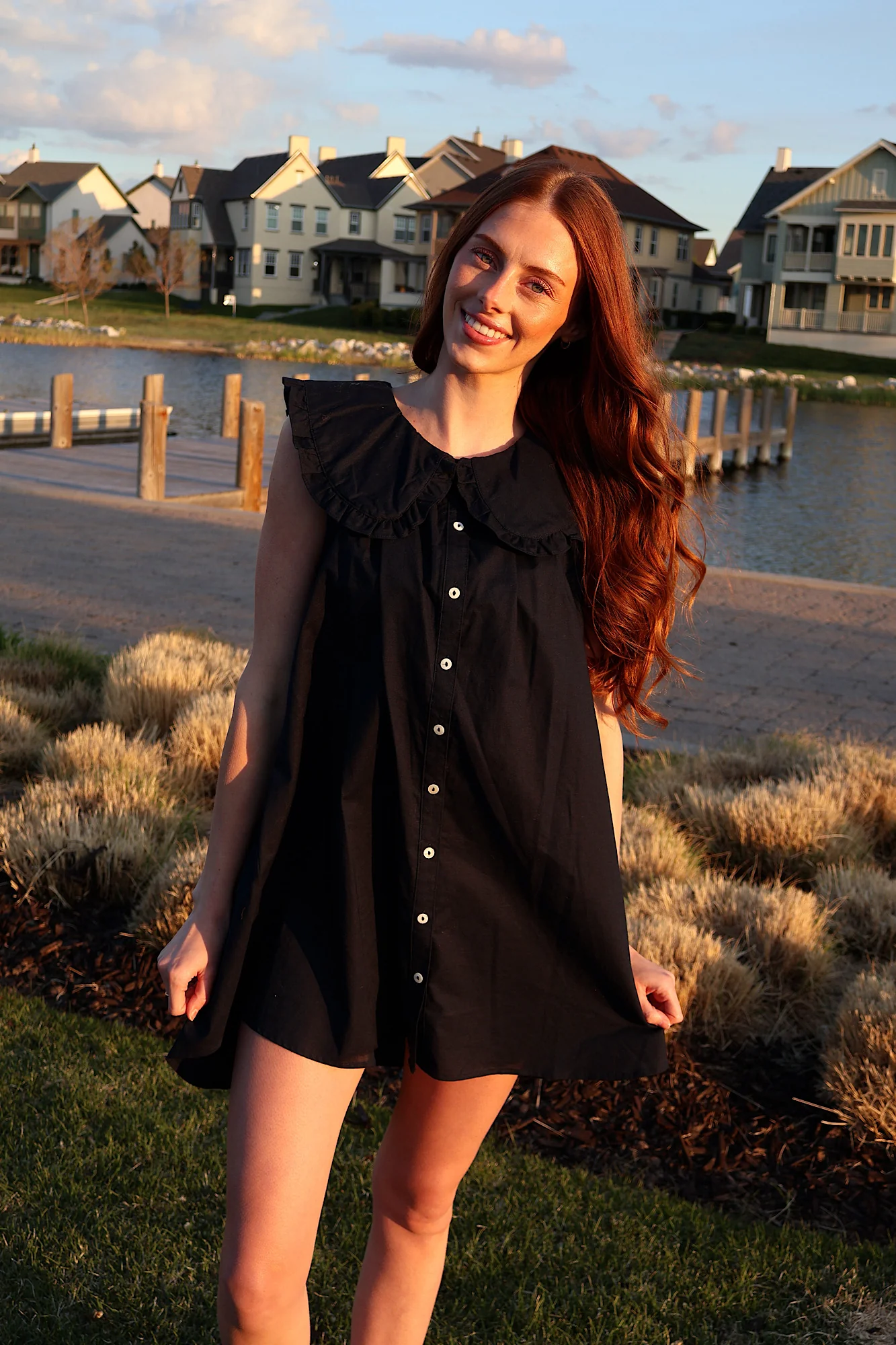 Willow Cotton Linen Babydoll Dress - Image 8